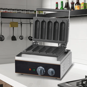 Mini machine commerciale verticale à gaufres alvéolées et à hot-dogs électrique personnalisée alimentée au gaz pour la cuisine - Product Image 6