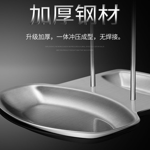 ชั้นวางฝาหม้อสแตนเลส 304 พร้อมถาดทรงกลม ที่วางอุปกรณ์ครัว - Product Image 4