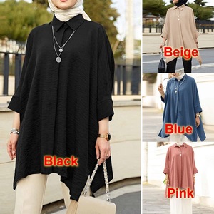 <span class=keywords><strong>Camicia</strong></span> da <span class=keywords><strong>donna</strong></span> musulmana malese S-5XL, <span class=keywords><strong>camicia</strong></span> casual alla moda da <span class=keywords><strong>donna</strong></span> taglie forti, abbigliamento plissettato all'ingrosso - Product Image 2