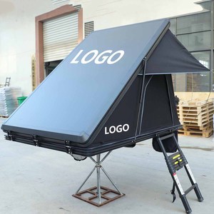 3-4 Person Waterproof RTT Car Roof Top Tent 4x4 Aluminium Triangle Oxford Camping Clamshell Hard Shell Rooftop Tent for <strong>Jeep</strong> SUV