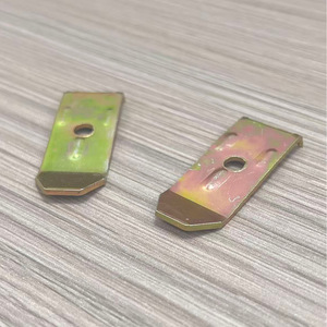 Pièce d'emboutissage de fixation pour meubles en tôle horizontale colorée Li Hai Hardware 42x16x9mm - Product Image 3