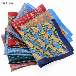 Chinese Factory Wholesale Low Price Men's Business Handkerchief Custom Logo 100% Silk Pocket Square