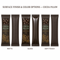 Sachets d'emballage alimentaire plats individuels en Mylar avec fenêtre, de qualité supérieure, pour chocolats, dragées au cacao, accompagnement de café et cadeaux
