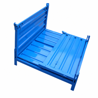 Cage de stockage industrielle pliable, conteneur en acier robuste et repliable pour le recyclage des déchets, la logistique et l'entreposage, fourniture OEM