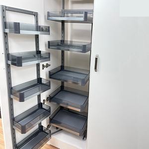 Cajón Metálico Delgado para Cocina, Caja Metálica Funcional para Cocina, Organizador de Despensa Alto, Cesta de Almacenamiento con Cierre Suave, Tipo Plano - Product Image 1