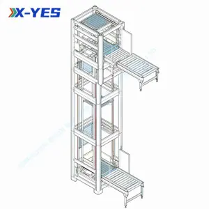 X-YES 고효율 제품 수직 메 자닌 제품 리프팅 컨베이어 기계