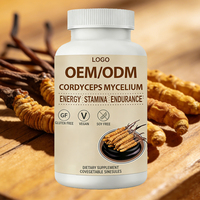 Comprimés de Mycélium de Cordyceps Sinensis pour l'Équilibre Endocrinien, la Tonification des Poumons et des Reins, l'Amélioration de l'Immunité, Soutien OEM/ODM