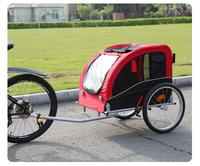 Remorque vélo chien poussette Camping en plein air pliant Wagon quatre roues acier métal tissu Shopping stockage OEM personnalisable