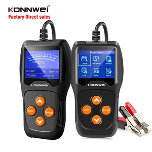 Konnwei KW600-equipo de prueba de plomo-ácido para motocicleta, herramientas de diagnóstico, probador de batería de coche, pantalla de 2,4 pulgadas, 12V
