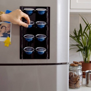 Support mural pour distributeur de capsules de café en acrylique noir, organisateur de capsules de café pour la cuisine - Product Image 5