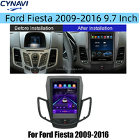 Autoradio GPS Navigation Multimédia Lecteur Vidéo de Voiture Vertical Style Tesla OLED Android 12 Compatible Ford Fiesta 2009-2016