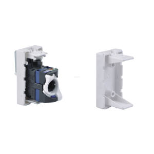 Plaque frontale de type français <span class=keywords><strong>legrand</strong></span>, port unique, sans outil RJ45 CAT6, prise Keystone - Product Image 2