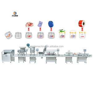 Máquina Envasadora Contadora de Gránulos Lineal Totalmente Automática para Gomitas de Vitaminas, Contadora de Caramelos Duros, Línea de Llenado de Tabletas y Chicle - Product Image 2