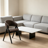 Chaise de salle à manger traditionnelle et moderne avec pieds en bois et revêtement en similicuir pour la maison, le bureau, la salle de sport, les hôtels et les restaurants