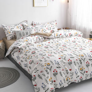 Groothandel Microfiber Stof 4 Stuk Beddengoed Bloemen Laken Set Disperse Print Dekbedovertrekken Sets Voor Kingsize <span class=keywords><strong>Bed</strong></span> Op Voorraad - Product Image 3