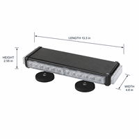 Neue Auto-Blitzlichtleiste LED-Warnleuchte Notfall-Signalleuchte Dach-Grill Blinklicht IP67 Magnetische Halterung 24V