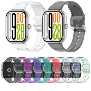 Bracelet en Silicone intelligent de vente chaude pour Welleny Sunlight Change Color Clear TUP <span class=keywords><strong>Band</strong></span> pour <span class=keywords><strong>Mi</strong></span> Watch <span class=keywords><strong>5</strong></span>/Watch 4 Glacier Strap Bracelet - Product Image 1