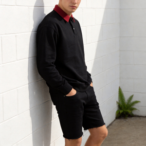 <span class=keywords><strong>Felpa</strong></span> <span class=keywords><strong>con</strong></span> Logo Personalizzato Venduta Direttamente dalla Fabbrica, <span class=keywords><strong>Felpa</strong></span> <span class=keywords><strong>Polo</strong></span> 320GSM in Misto Cotone <span class=keywords><strong>con</strong></span> Colletto a <span class=keywords><strong>Polo</strong></span> per Uomo - Product Image 1