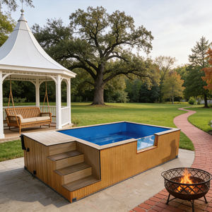 Piscina con desbordamiento, piscina blanca, seguridad para piscinas, mosaico para piscinas, arte para piscinas, piscina en la azotea, bomba para piscina, piscina de fibra de vidrio - Product Image 3