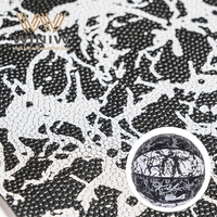 Tissu PU en microfibre résistant au vieillissement, imperméable et écologique, en cuir artificiel de basket-ball, avec support non tissé, motif en relief