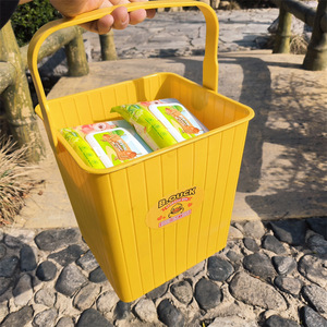 Yellow Duck Storage <b>Bin</b> Rectangle Yellow Plastic With Lid Daily Necessities Organizer - Product Image 4