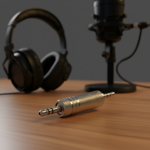 3.5mm Stereo <b>Plug</b> To 6.3mm Stereo Socket Jack <b>Adapter</b> Metal Connector Audio <b>Adapter</b> - Product Image 3