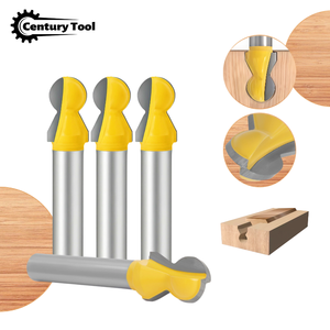 Fraise à rainurer horizontale pour moulures en bois, tige de 1/4 (6 mm, 8 mm), jeu de fraises pour le travail du bois - Product Image 1