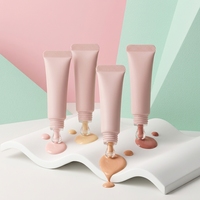 Tube de gloss à lèvres 10ml 20ml 30ml, tube cosmétique 19mm, applicateur de gloss à lèvres, bouchon à vis, transparent, rose satiné, couleur personnalisée, logo personnalisé