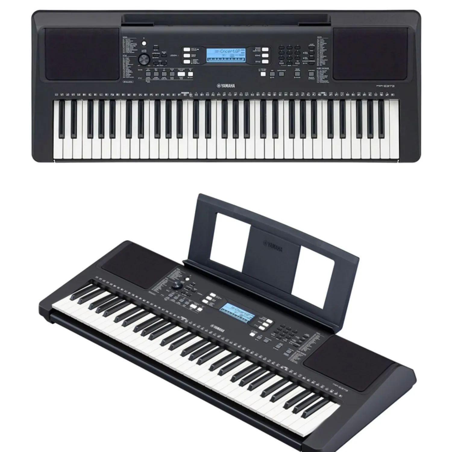 Новая Оригинальная клавиатура yamahes, 61 клавиша, английская панель, черная Psr-E373 клавиатура, набор