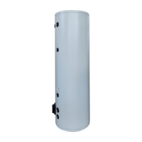 Pompe à chaleur air-eau SUS304/316L/Duplex 2205 avec réservoir tampon à serpentin pour ECS, certifiée CE, CCC, et étiquette énergétique ERP