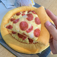 Jouet grinçant interactif d'intérieur de jouet de chien de pizza simulé par matériel écologique sûr populaire