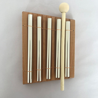 Campanas de Viento con Soporte, Instrumentos Musicales de Percusión, Campanas de Barra con Sonido Curativo, MOQ 50 Juegos
