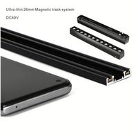 Système d'éclairage sur rail magnétique LED ultra-fin moderne, nouveau, en aluminium fin, pliable, éclairage ponctuel COB, montage en surface, linéaire, chambre à coucher