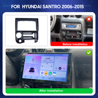 Penjualan Terbaik untuk Hyundai SANTRO 2006-2015 Bingkai Navigasi Radio Mobil 9 Inci Aksesori Kendaraan Bingkai Pemasangan Unit Utama