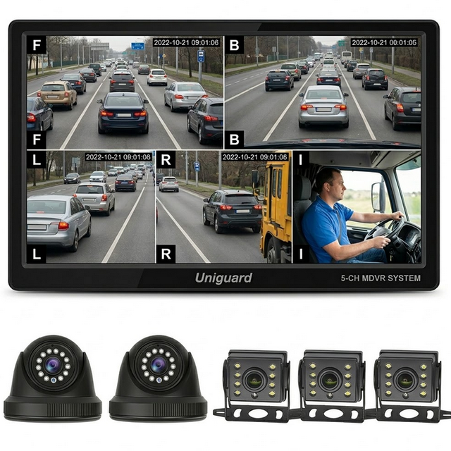 AI Dash Cam DT05 with ADAS DMS BSD Active Safety System Driver Fatigue Monitoring Anti-Collision Camera for Truck Fleet