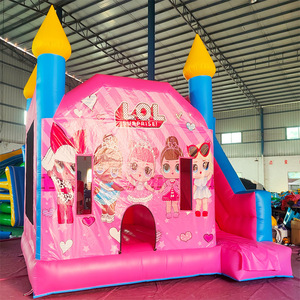 Château <span class=keywords><strong>gonflable</strong></span> commercial en PVC à thème pour enfants, idéal pour la location de fêtes, les centres commerciaux et l'usage domestique - Product Image 4