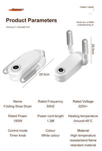 Secador de Zapatos al por Mayor, Calentador, Desodorizador, Deshumidificador, Máquina Secadora de Zapatos Portátil y Plegable - Product Image 2