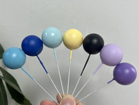 Großhandel Farbe 5pcs 2cm ~ 4cm Schaum kugeln für Kuchen Dekorieren Faux Balls für Cake Ball Dekoration