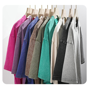 T-shirt in Cotone da Uomo all'Ingrosso, Produttori di <span class=keywords><strong>Abbigliamento</strong></span> con MOQ Basso, Logo Personalizzato, Alta Qualità, Cotone Pesante, Effetto Lavato, Magliette Casual - Product Image 4