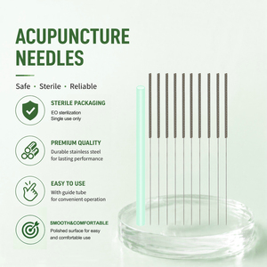 Aiguilles d'<span class=keywords><strong>acupuncture</strong></span> à usage unique, aiguilles à sec, une <span class=keywords><strong>aiguille</strong></span> avec un tube pour la thérapie d'<span class=keywords><strong>acupuncture</strong></span>, 100 pièces/boîte - Product Image 5