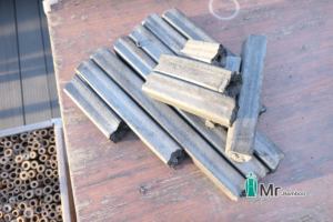Foldable Bamboo Charcoal <strong>Logs</strong> 12pcs 8cm Reusable for Travel Pottery Kiln Kit - Product Image 2