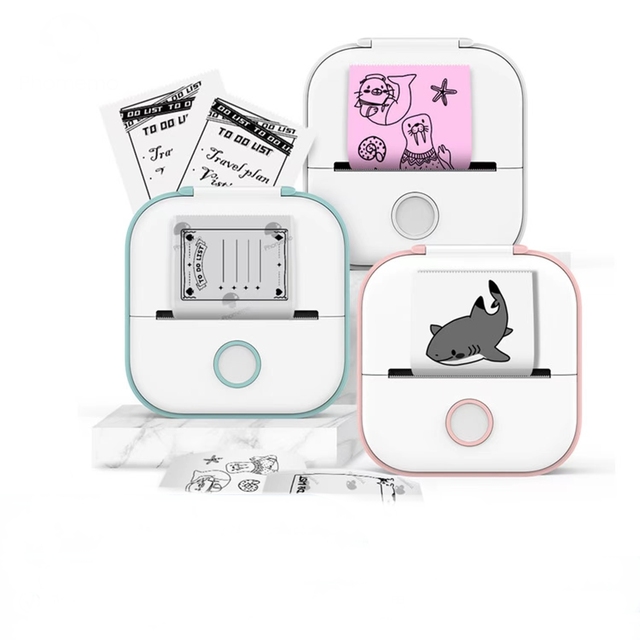 Phomemo T02 Portable Wireless Thermal Printer 53mm Pocket Sticker Label Android IOS Printer for Photos & Prints Stock Available