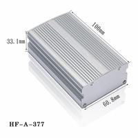 Shenzhen fabricant professionnel prix usine personnalisé 6063 boîtier d'amplificateur de puissance en aluminium anodisé extrudé