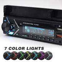 Reproductor de MP3 para Auto 1 Din con 2 Puertos USB, Bluetooth, Control Remoto y Soporte para Teléfono, Sistema de Audio para Auto a Buen Precio