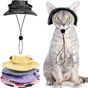 Sombrero con Orificio para las Orejas, Mini Sombrero de Sol para Gatitos, Gorra de Vaquero para Mascotas, <span class=keywords><strong>Chihuahua</strong></span>, Gorra para Escalar al Aire Libre, Sombreros para Fiestas de Cumpleaños, Halloween - Product Image 2