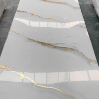 Panel de Pared de Mármol UV de Diseño Moderno, Materiales Decorativos Flexibles Adecuados para Paredes, Panel de Pared 3D, Panel de Separación para Baño
