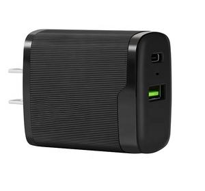 محول سفر بتصميم خاص، شاحن حائط GaN بقوة 45 واط، منافذ A+C، شاحن سريع مع إضاءة، محمول للمنتجات الإلكترونية، متوافق مع مقابس الولايات المتحدة/أوروبا/المملكة المتحدة - Product Image 4