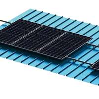 Système de montage solaire en aluminium OEM pour toiture, supports de montage photovoltaïque pour toiture plate en tuiles métalliques