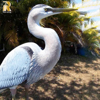 Décoration de jardin en plein air, taille réelle, Heron en laiton, grue en Bronze, Sculpture d'egret