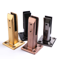 Nouvel arrivage Prix compétitif Support en verre 12MM Miroir doré/robinets en verre brossé satiné